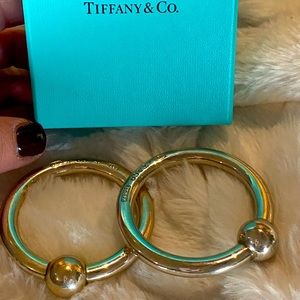 Tiffany Sterling Silver Teething ring with rattle. Two available. Price for one.